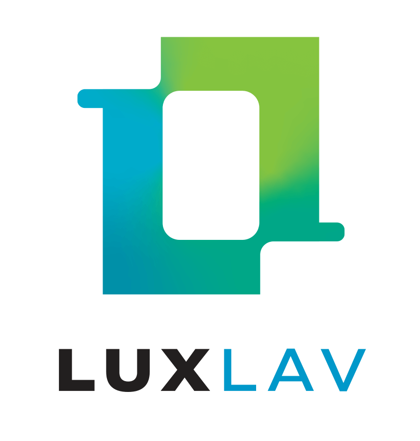 LuxLav Brand Logo Vertical