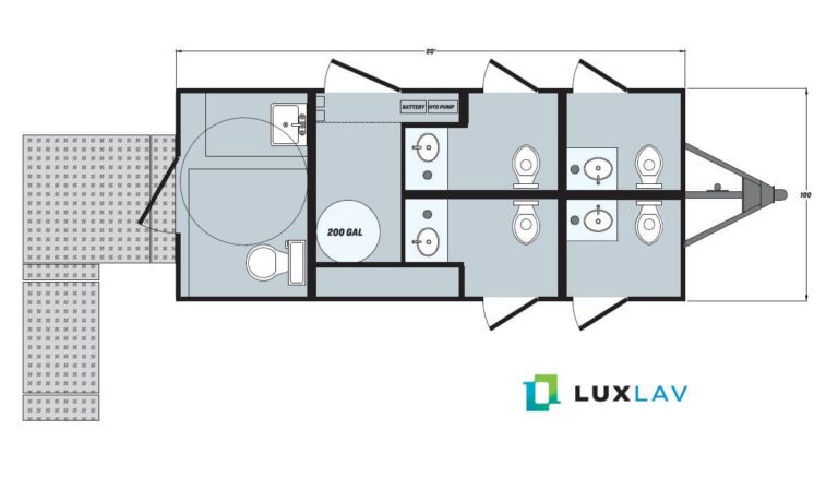 LUXLAV BT 5-STATION ADA+4 Floor Plan